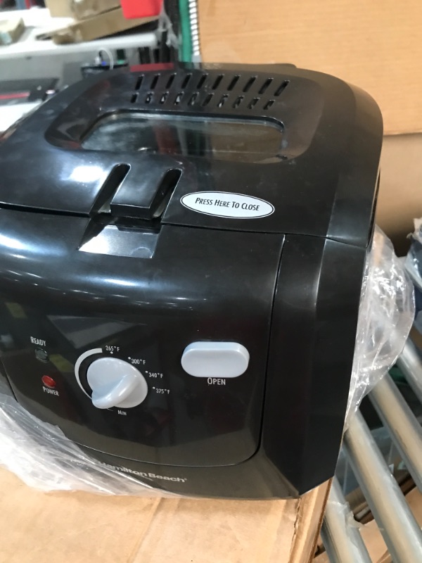 Photo 4 of * USED * 
Hamilton Beach Electric Deep Fryer, Cool Touch Sides Easy to Clean Nonstick Basket, 8 Cups / 2 Liters Oil Capacity, Black