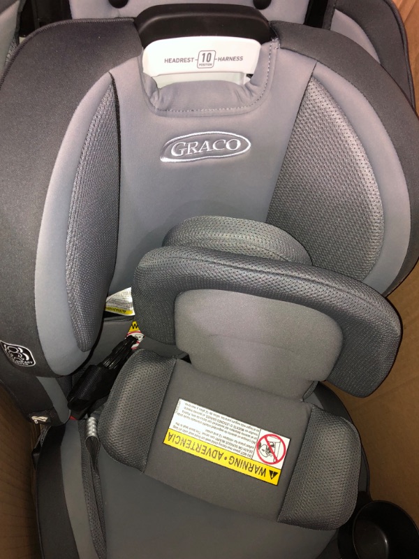 Photo 5 of Graco SlimFit3 LX 3 in 1 Car Seat | Space Saving Car Seat Fits 3 Across in Your Back Seat, Kunningham SlimFit w/ 3-Across Fit Kunningham