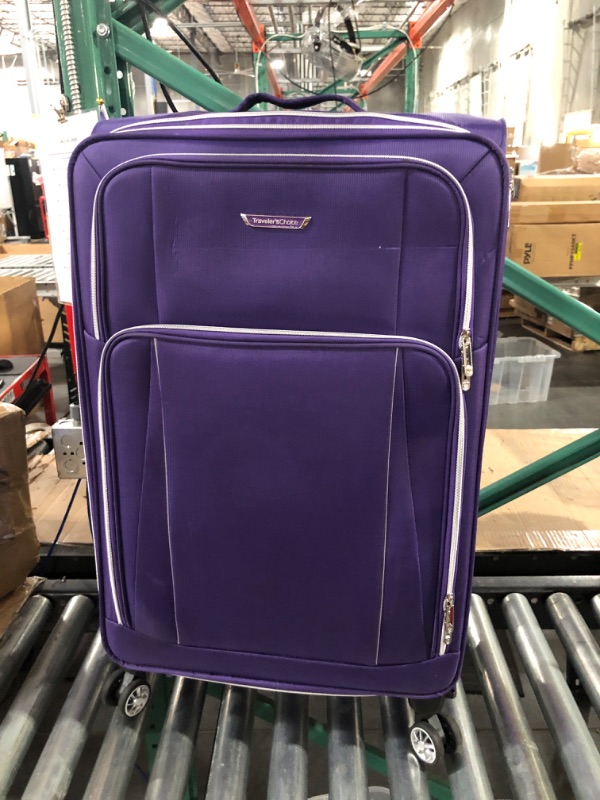 Photo 7 of ***USED****
Traveler's Choice Lares Softside Expandable Luggage with Spinner Wheels, Purple, Set of 3