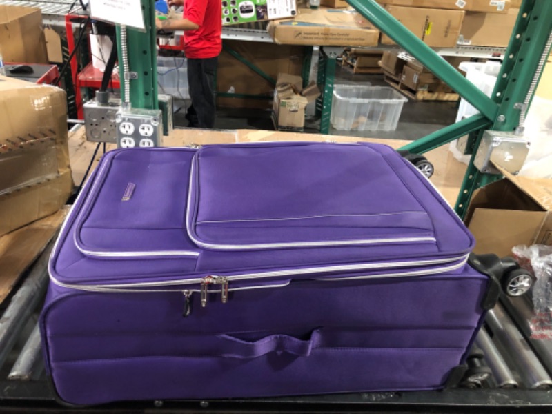 Photo 2 of ***USED****
Traveler's Choice Lares Softside Expandable Luggage with Spinner Wheels, Purple, Set of 3