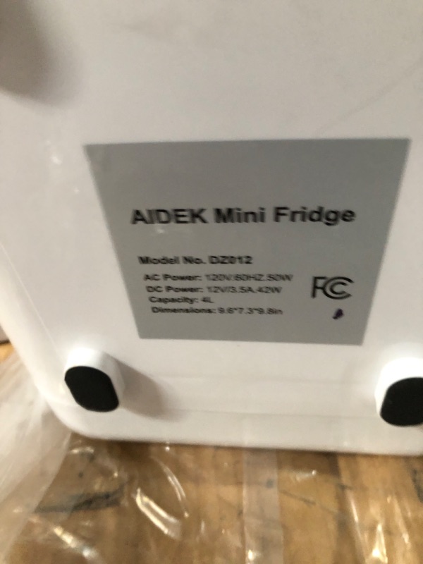 Photo 3 of Aidek Cosmetic Mini Fridge (Frost White)