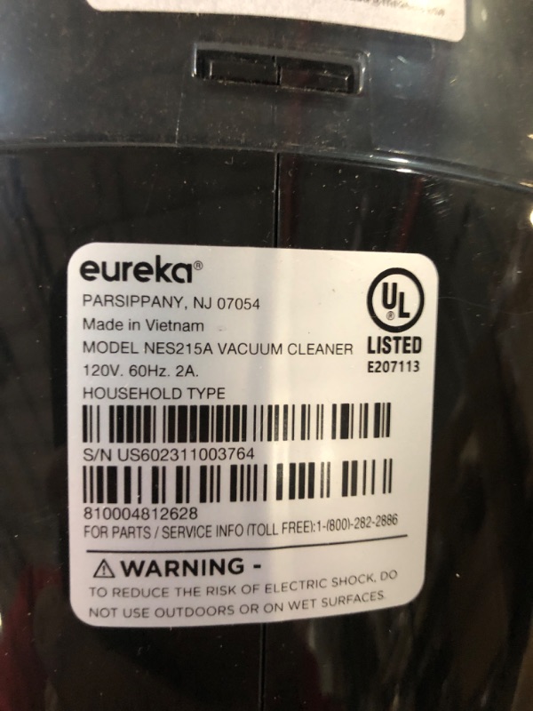 Photo 4 of **FOR PARTS OR REPAIR**
eureka Blaze Stick Vacuum Cleaner, Powerful Suction 3-in-1 Small Handheld Vac Blue 