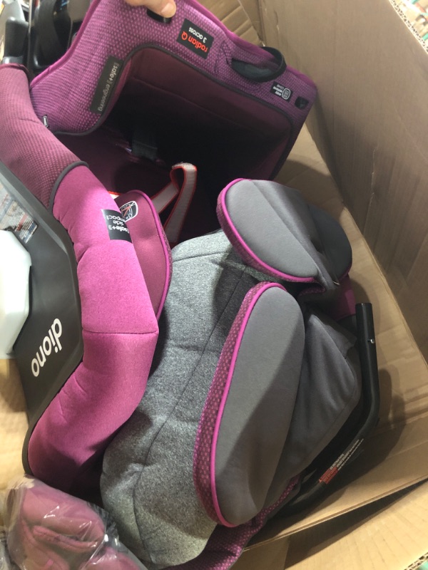 Photo 6 of Diono Radian 3QXT 4-in-1 Rear and Forward Facing Convertible Car Seat, Purple Plum QXT