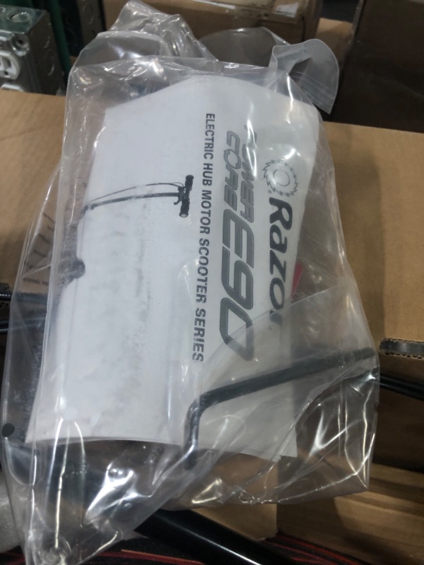 Photo 4 of **PARTS ONLY**
Razor Power Core E90 Electric Scooter - /Red (Glow) Frustration-Free Packaging