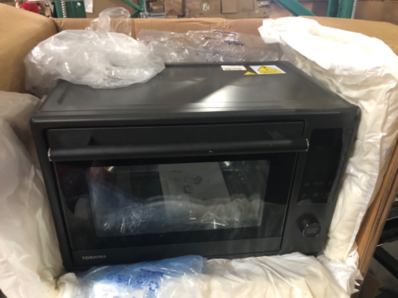 Photo 1 of **SEE NOTES**
TOSHIBA Hot Air Convection Toaster Oven, Grey