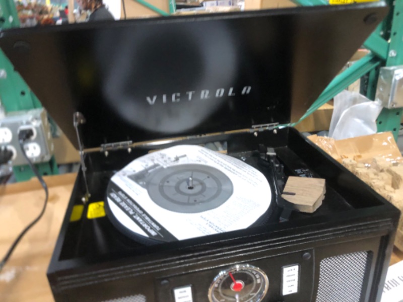 Photo 5 of Victrola 8-in-1 Bluetooth Record Player & Multimedia Center, | Black, 1SFA
