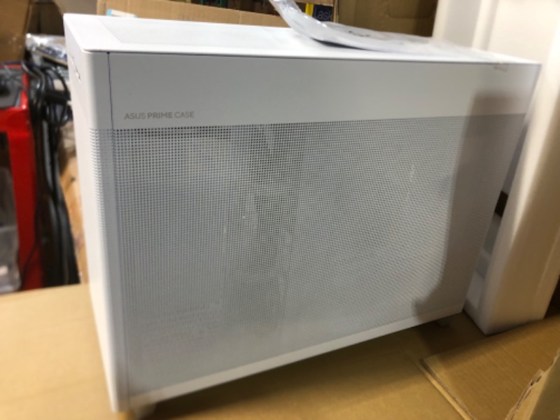 Photo 3 of ASUS Prime AP201 33-Liter MicroATX White case with Tool-Free Side Panels and a Quasi-Filter mesh, with Support for 360 mm Coolers, Graphics Cards up to 338 mm Long, and Standard ATX PSUs