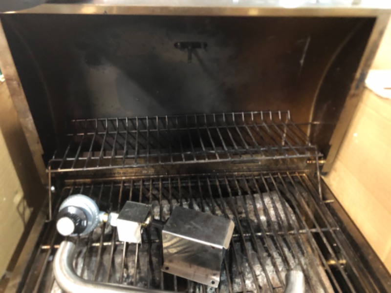 Photo 5 of **** THIS ITEM IS EXTREEMLY USED BUT IN GOOD CONDITION  NEEDS CLEANING Masterbuilt MB20030819 Portable Propane Grill, Stainless Steel New Version Propane Grill