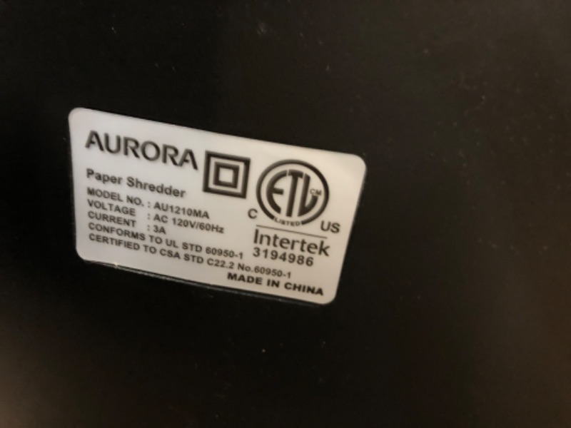 Photo 3 of Aurora AU1210MA Professional Grade High Security 