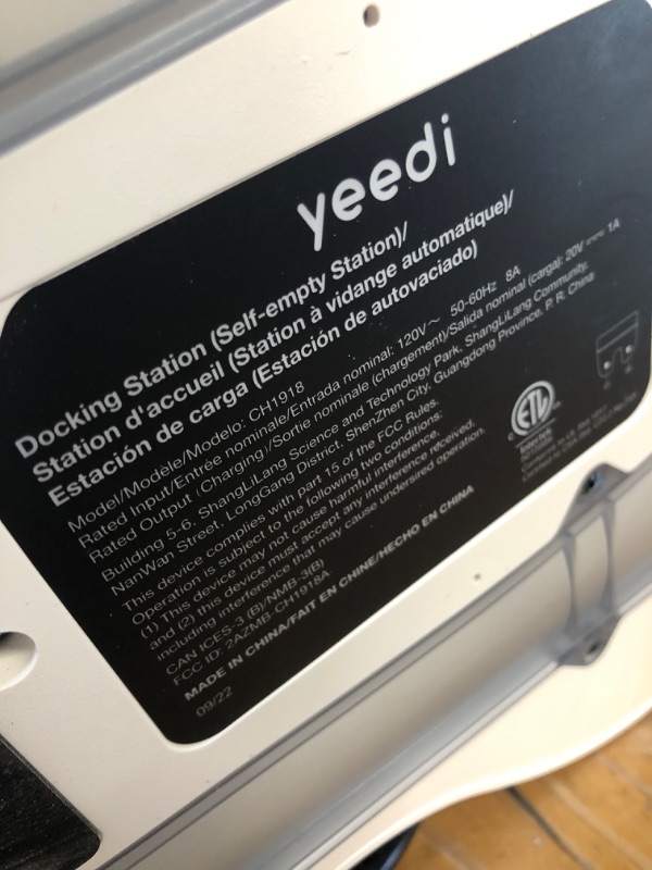 Photo 4 of ***UNTESTED - SEE NOTES***
Yeedi Self-Empty Station, Compatible with Yeedi Robot Pro Vac 2