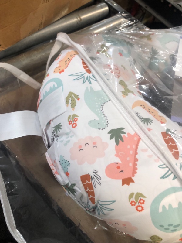 Photo 2 of Boppy Original Support Nursing Pillow, Blush Pink Dinosaurs, 