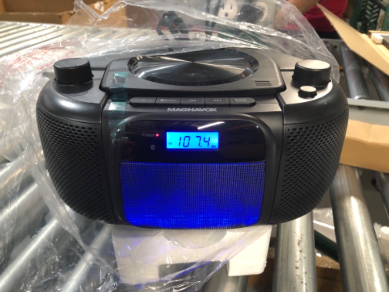 Photo 2 of Magnavox MD6972 Portable Top Loading CD Boombox with Digital AM/FM Stereo Radio and Bluetooth