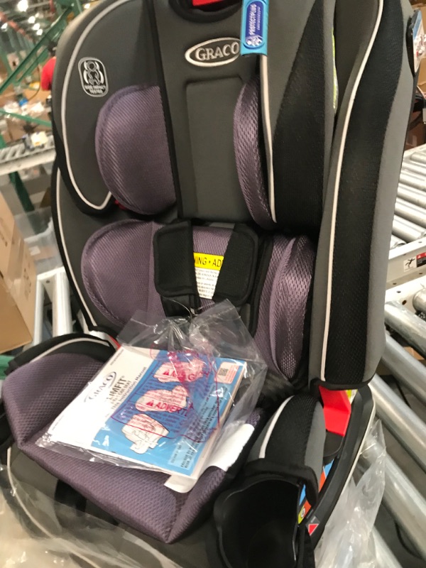 Photo 3 of Graco SlimFit 3 in 1 Car Seat, Slim & Comfy Design Saves Space in Your Back Seat, Annabelle, 1 Count (Pack of 1) SlimFit Annabelle