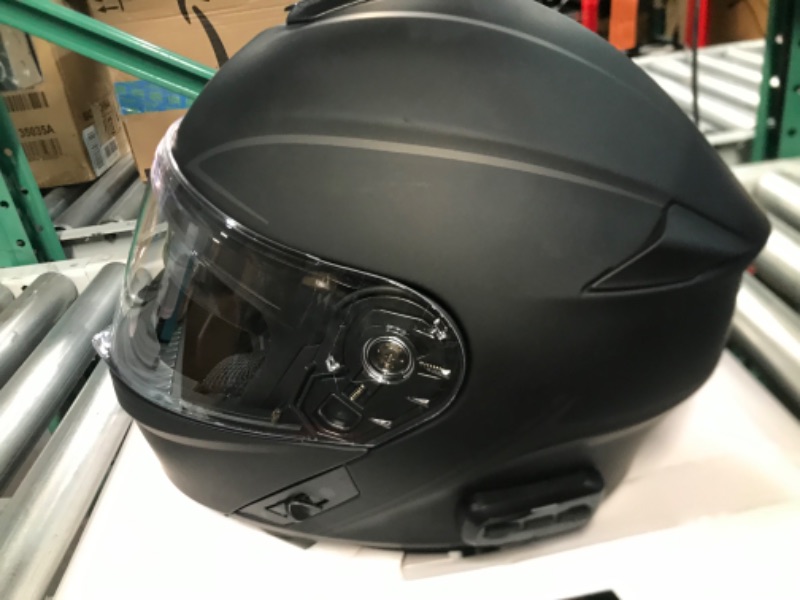 Photo 3 of Sena Outrush R(2021)  Bluetooth Modular Motorcycle Helmet with Intercom System Large, Matte Black