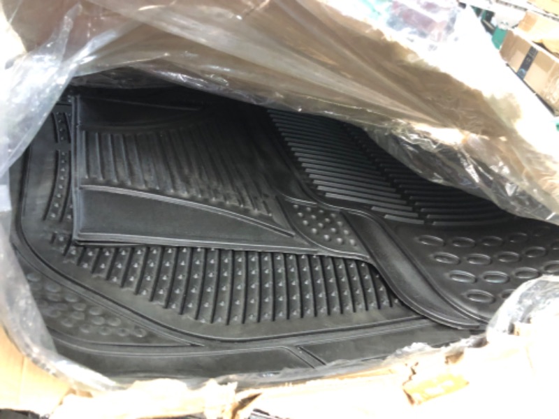 Photo 2 of Automotive Floor Mats Solid Black ClimaProof for all weather protection Universal Fit F11306BLACK