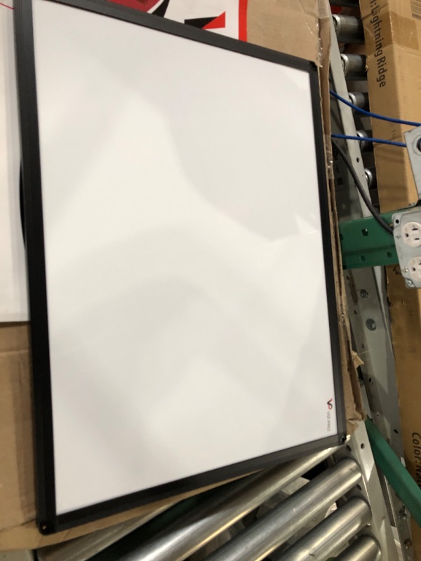 Photo 1 of VIZ-PRO Magnetic Dry Erase Board, 24 X 18 Inches, Silver Aluminium Frame