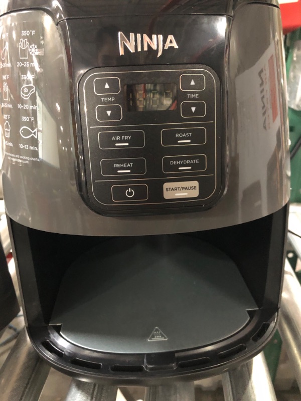 Photo 4 of **SEE NOTES**
Ninja AF101 Air Fryer that Crisps, Roasts, Reheats, & Dehydrates, for Quick, Easy Meals, & High Gloss Finish, Black/Grey 4 Quarts