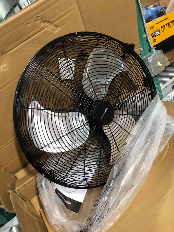 Photo 2 of ***FOR PARTS ONLY  SEE NOTES***
AmazonCommercial 20" High Velocity Industrial Fan, Black,