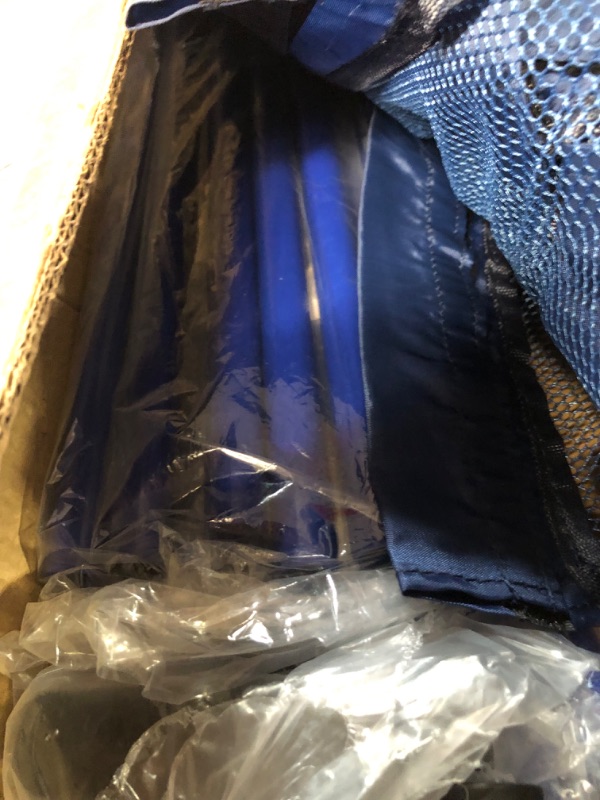 Photo 1 of Modern Blue Pool Storage Bin - Extra Large | Perfect Contemporary Nylon Mesh Basket Organizer For Goggles, Beach Balls, Floats, Swim Toys & Accessories | Air Dry Items Quickly & Easily