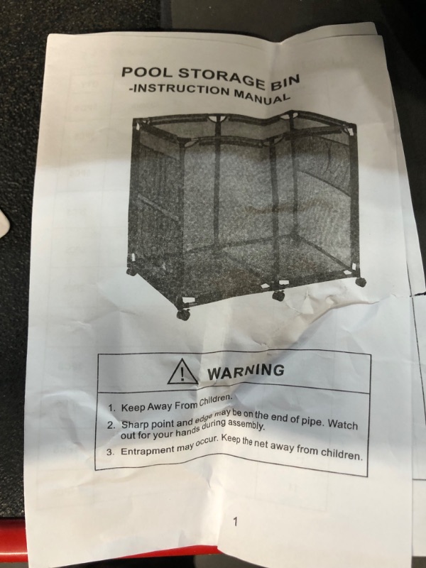 Photo 1 of Modern Blue Pool Storage Bin - Extra Large | Perfect Contemporary Nylon Mesh Basket Organizer For Goggles, Beach Balls, Floats, Swim Toys & Accessories | Air Dry Items Quickly & Easily