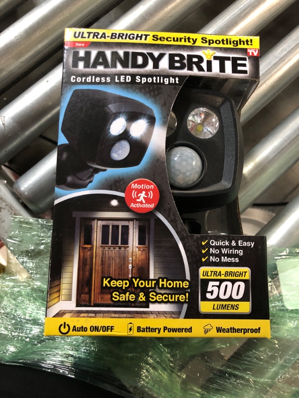 Photo 1 of Ontel Handy Brite Ultra-Bright Cordless LED Security Spotlight,