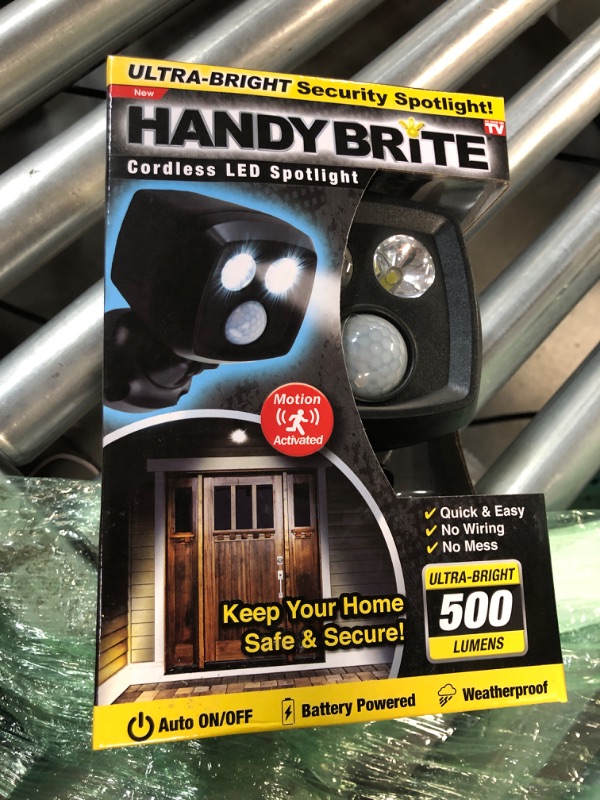 Photo 1 of Ontel Handy Brite Ultra-Bright Cordless LED Security Spotlight,