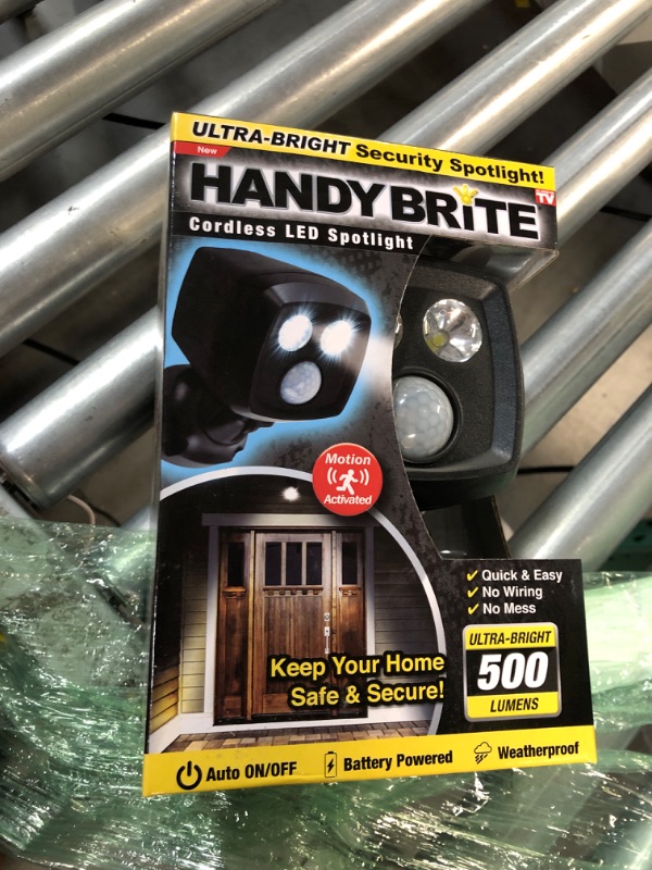 Photo 1 of Ontel Handy Brite Ultra-Bright Cordless LED Security Spotlight,