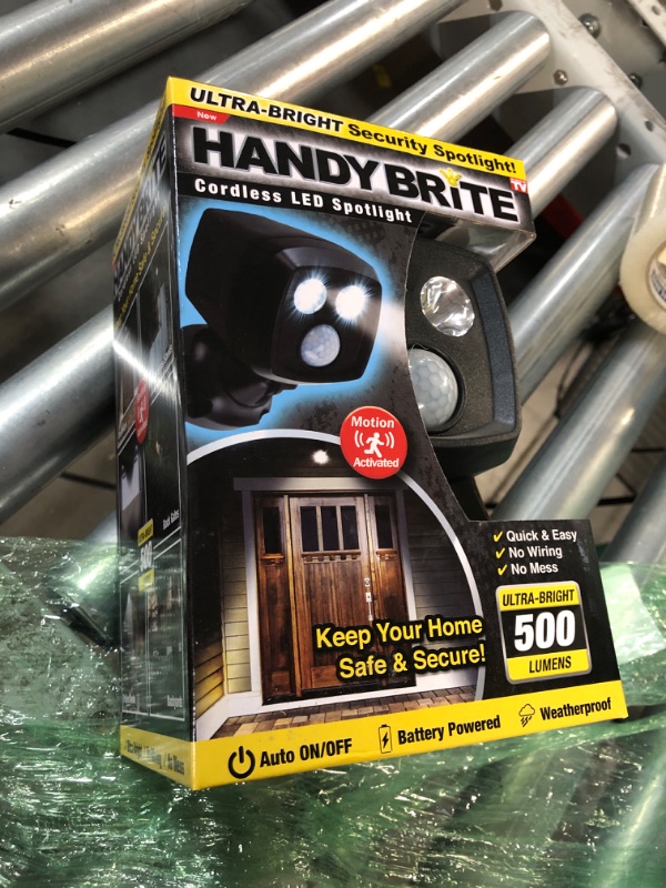 Photo 1 of Ontel Handy Brite Ultra-Bright Cordless LED Security Spotlight,