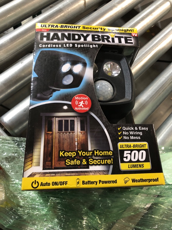 Photo 1 of Ontel Handy Brite Ultra-Bright Cordless LED Security Spotlight,