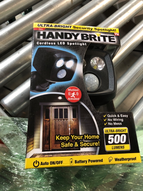 Photo 1 of Ontel Handy Brite Ultra-Bright Cordless LED Security Spotlight,