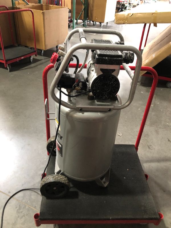 Photo 7 of 20 Gal. Vertical Electric-Powered Silent Air Compressor