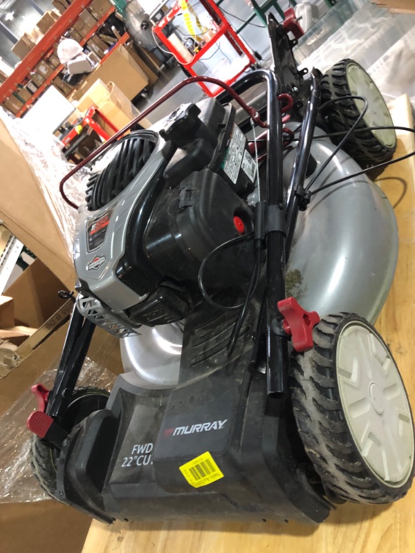 Photo 3 of Murray 21 in. 140 Cc Briggs and Stratton Walk Behind Gas Push Lawn Mower with Height Adjustment and with Mulch Bag