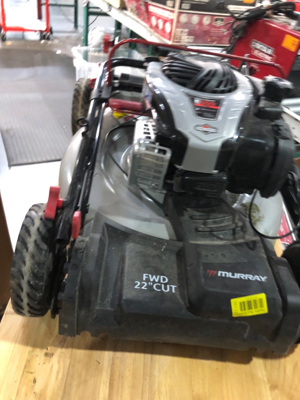 Photo 3 of Murray 21 in. 140 Cc Briggs and Stratton Walk Behind Gas Push Lawn Mower with Height Adjustment and with Mulch Bag