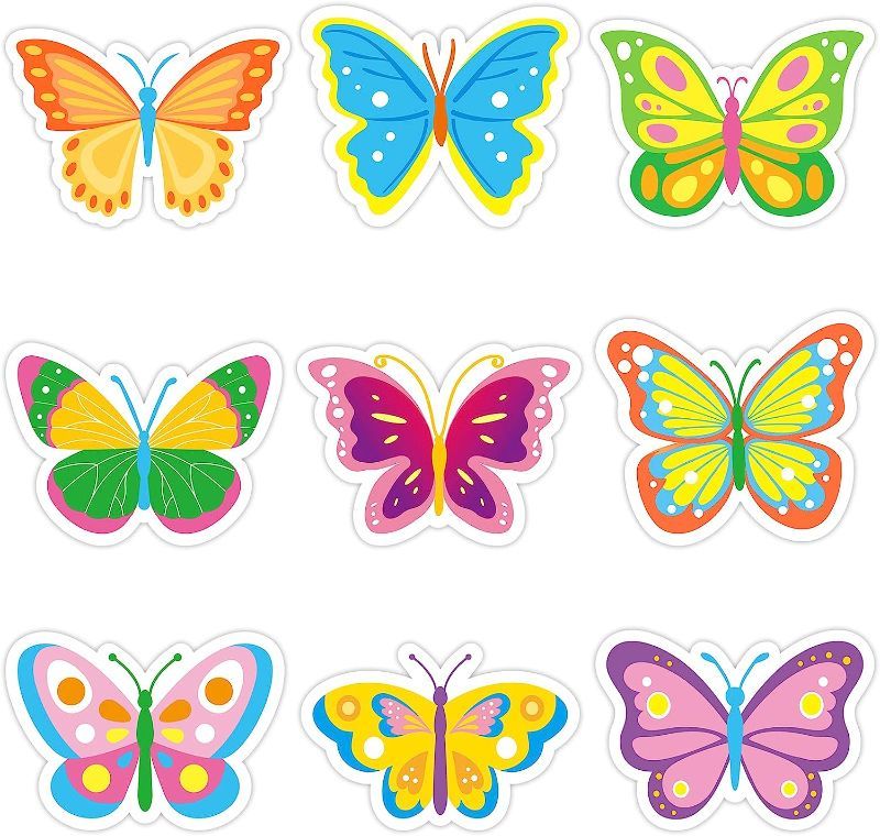 Photo 1 of 45 Pcs Butterfly Cutouts for Spring Bulletin Board Springtime Summer Back to School Classroom Wall Daycare Spring Party Decoration qty 3 packs 135pcs