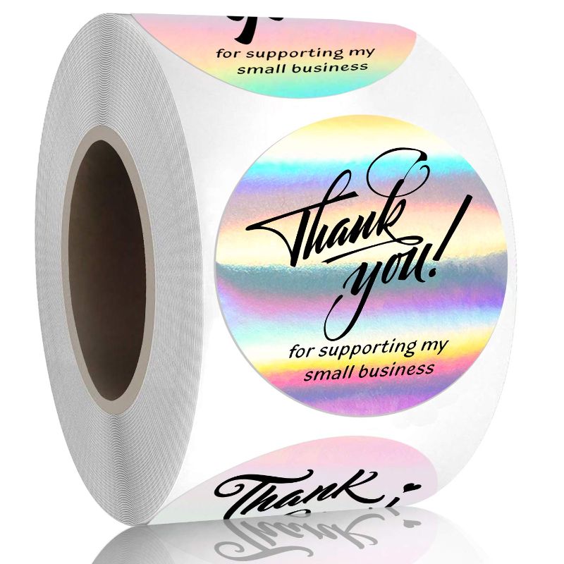 Photo 1 of Padike 1.5" Thank You for Supporting My Small Business Stickers, 2 ROLLS