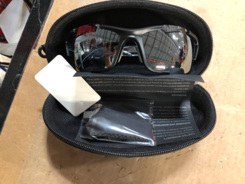 Photo 1 of STOCK PHOTO FOR REFERNCE ONLY***
Polarized Sports Sunglasses  Glossy black