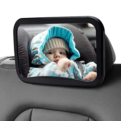 Photo 1 of Amazon Basics Safety Car Seat Mirror for Rear Facing Infant with Wide Crystal Clear View