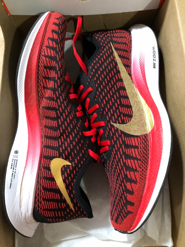 Photo 2 of Nike Women's Zoom Pegasus Turbo 2 Running Shoes 6 University Red/Metallic Gold-black-white