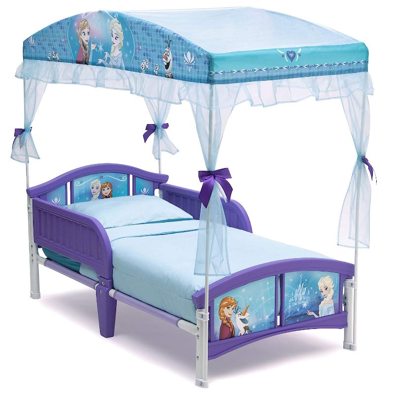 Photo 1 of Delta Children Canopy Toddler Bed, Disney Frozen