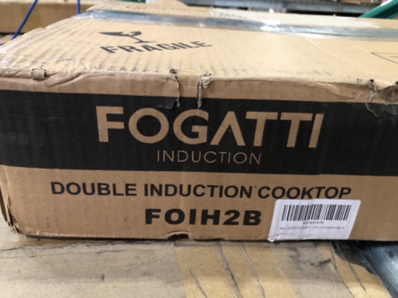 Photo 5 of FOGATTI Electric Induction Cooktop, Double Induction Cooktop 1800 Watt with Load Smart 2 Burners