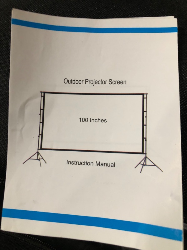 Photo 2 of Projector Screen with Stand, 100 inch