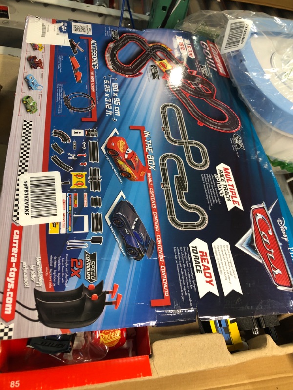 Photo 2 of **MISSING CARS AND POSSIBLY OTHER PARTS** Carrera GO!!! 62477 Disney Pixar Cars Neon Nights Electric Slot Car Racing Kids