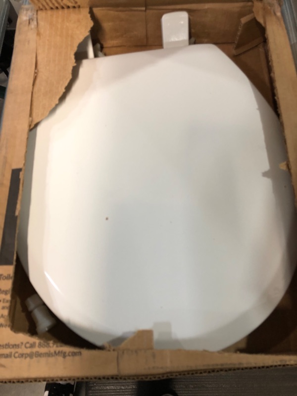 Photo 2 of (for parts) MAYFAIR 888SLOW 000 NextStep2 Toilet Seat with Built-In Potty Training Seat, Slow-Close, Removable that will Never Loosen, ROUND, White Round White