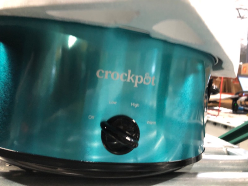 Photo 5 of **SEE NOTES**
Crockpot SCV700-KT Deisgn to Shine 7QT Slow Cooker, Turquoise Turquoise Cooker