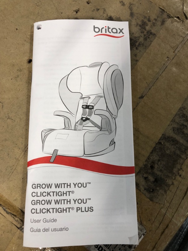 Photo 3 of Britax Grow with You ClickTight Harness-2-Booster Car Seat, Cool Flow Gray ClickTight Cool Flow Gray