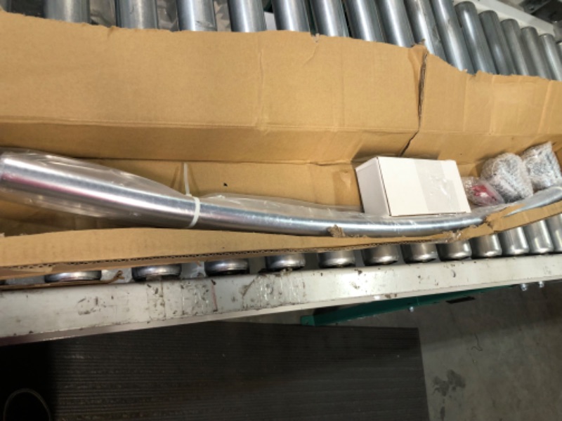 Photo 1 of *USED* *SOME MISSING RINGS* PrettyHome Adjustable Arched Curved Shower Curtain Rod Rustproof Expandable Aluminum Metal Shower Rod 38-72 Inches 