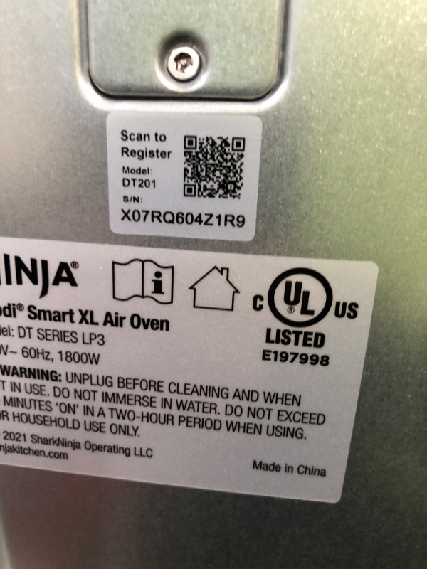 Photo 1 of * item used * minor damage *
Nuwave Bravo Air Fryer Toaster Smart Oven, 12-in-1 Countertop Convection,