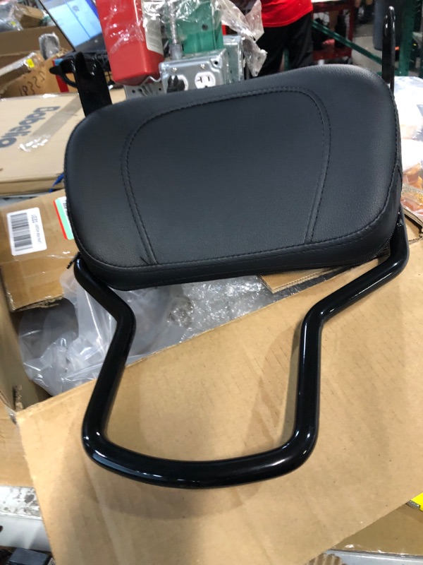 Photo 2 of AUFER Detachable Backrest Sissy Bar Upright Passenger Backrest With Back Rest Pad Compatible With For Touring Road King Street Glide Electra Glide FLHR FLHX FLHT FLTR 1997-2008?Black?