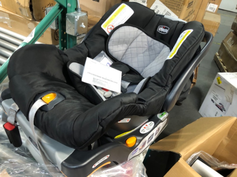 Photo 5 of Chicco Viaro Quick-Fold Travel System, Includes Infant Car Seat and Base, Stroller and Car Seat Combo, Baby Travel Gear | Black/Black