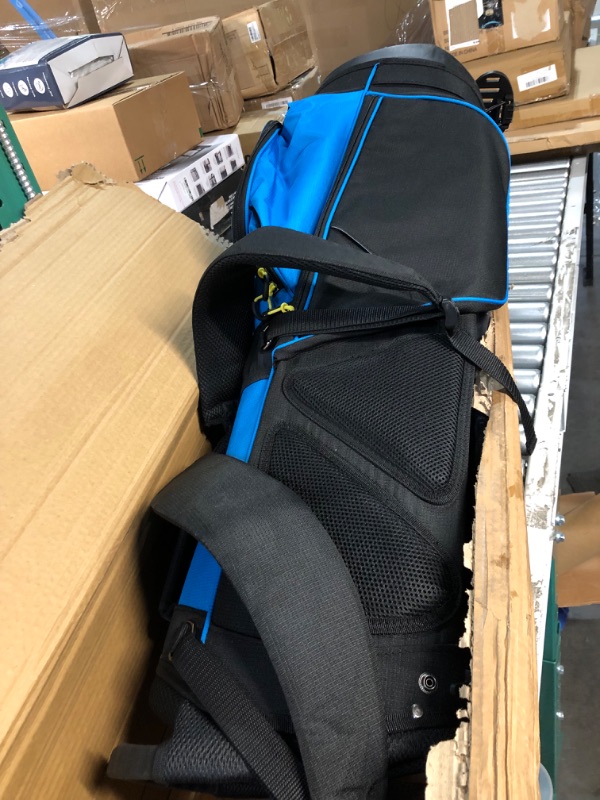 Photo 1 of GoHimal 14-Way Golf Stand Bag, Golf Bag with Stand Black Blue